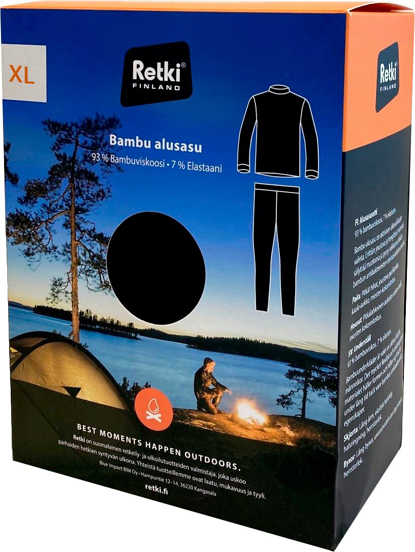 Retki Alusasu Bambu, musta, M-XXL XL