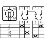 Nokkakytkin A-0-1/2-1/1 (DIN-kisko asennus)