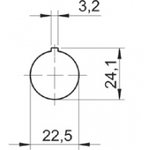 Nokkakytkin 0-1 (kansi asennus, 2-nap.)