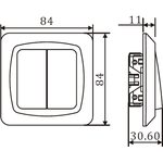 Kytkin 6+6 uppo IP21