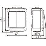 Kytkin 5-kr. pinta IP44