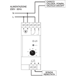 Perry 1TM TE076 Elektroninen lattialämmitystermostaatti -20°C / +40°C