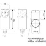 Fantini Cosmi Pintatermostaatti 7A190, pantakiinnitys IP40. 0-90C