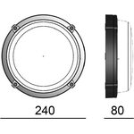 Defa Protect 2.0 Radar Ring Opal IP65 LED 8W 689lm 4000K Valkoinen