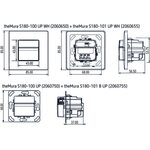 Theben Liiketunnistin theMura S S180-100 2W UP WH (2-johdin versio)