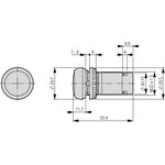 Eaton Kalustemerkkivalo C22-L-B-24, Sininen, 24V AC/DC