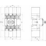 Katko Pääkytkin / Kuormankytkin vääntö - KU 4125 4x125A/55kW/415V