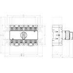 Katko Verkonvaihtokytkin KU 4160 4x160A 400V 90kW