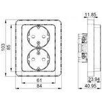 Pistorasia DESIGN X - 2S/16A/IP21 UKJ PL MUS