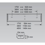 Defa Teollisuusvalaisin 600mm 16W IP 44 liiketunnistimella 2200lm 4000K