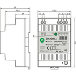 POS Teholähde DIN30W24 24VDC 1.25A 30W