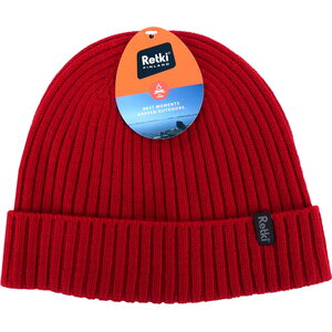 Retki Pipo 100% merino rib one size punainen