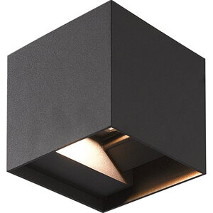FTLIGHT Seinä/kattovalaisin ulko Iina - 2x5W musta 3000K