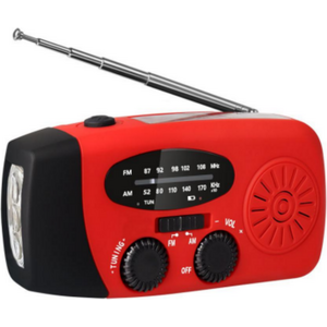 Emax Hätäradio AM/FM solar+käsikampi valolla ja varavirtatoiminnolla