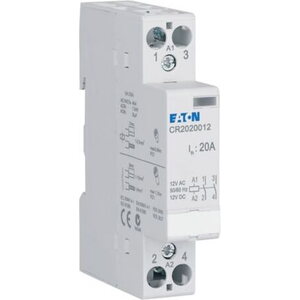 Eaton Äänetön Moduulirele, 20 A, 12 V AC/DC, 2 sulkeutuvaa CR2020012