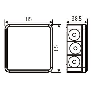 Kalvorasia ET85 85x85x38,5 IP65