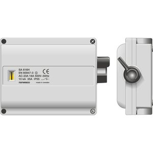 Norwesco Turvakytkin SA 616H 6-nap + apukosk. 16A 500V 7,5kW IP55