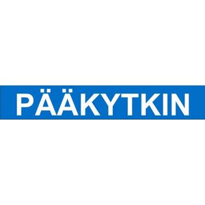 Pääkytkin tarra-arkki