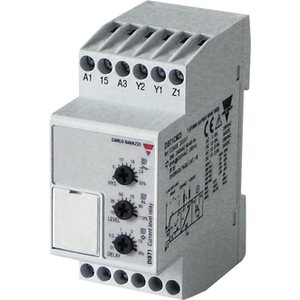 Carlo Gavazzi 1-Vaihe True RMS AC/DC Yli/alivirran valvontarele, 2mod