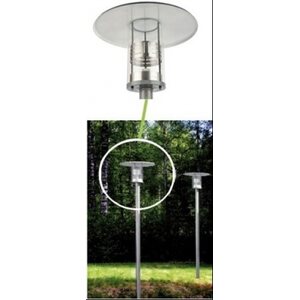 Sanpek Pihapiirivalaisin COMET E27 LED Valaisin (harmaa)