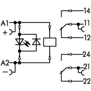 Wago Relemoduuli 24 VDC 2CO 8A