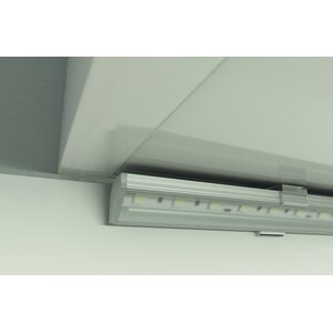 Lumines LED-asennusprofiili KULMA C 23,3x11,8x2020mm anodisoitu musta