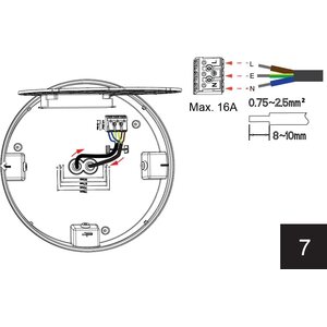 Kattovalaisin ETLED REKO 12W IP44 3000/4000K