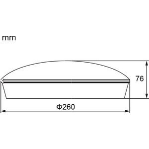 Pintavalaisin Etled REKO 17,5W 4000K 1600lm IP44 tunnistimella