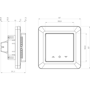 ETH-7-Segment Elektroninen yhdistelmätermostaatti NFC (ELKO, Exxact)