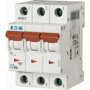 Eaton B4 3P 6kA PLS6-B4/3-MW