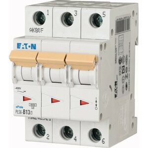 Eaton B13 3P 6kA PLS6-B13/3-MW