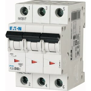 Eaton B40 3P 6kA PLS6-B40/3-MW