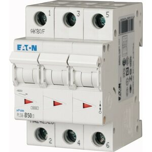 Eaton B50 3P 6kA PLS6-B50/3-MW