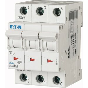 Eaton D1 3P 6kA PLS6-D1/3-MW