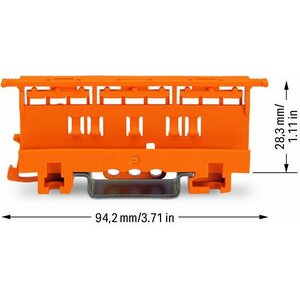 Wago DIN-kiskoadapteri 221-510 6mm2 liittimille