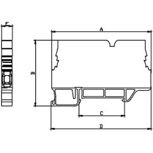 Onka Mittausriviliitin 6mm² 1283 / 1020215