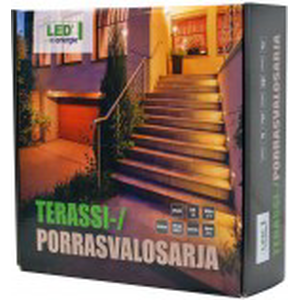 7988 Terassi-/porrasvalosarja, 4 x 1W, tummanharmaa, halkaisija
50mm