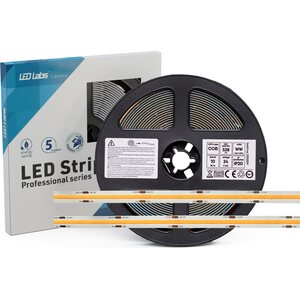 LED-nauha COB 24VDC, 3000K, 10W/m, IP20, 900lm/m, 5m