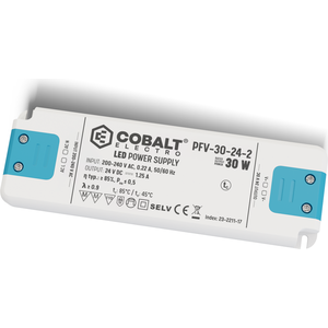 COBALT Electro Liitäntälaite 24V 30W IP20, ON/OFF, PFV-30-24-2