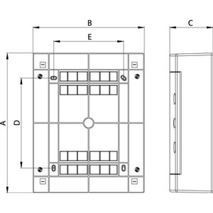 Tehnoplast Pintakotelo 1x24MOD IP40