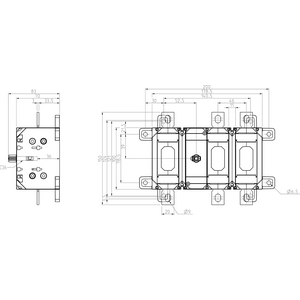 Katko Kuormakytkin KU 3250W 3P 250A L200AD12T6LKX100