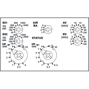 Eltako Valvontarele MFSR12DX-230V 2xS0,16A,0-22kW