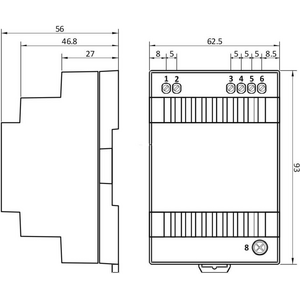 POS Teholähde DIN60W24 24VDC 2.5A 60W