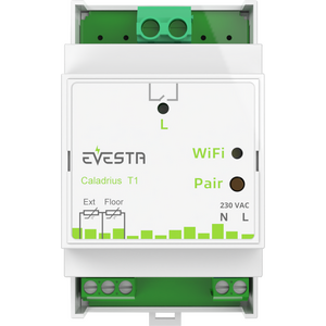 Evesta Caladrius T1 - WI-FI Ohjelmoitava pörssisähkö 1-vaihe termostaatti 1x16A