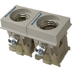 Rivivaroke 2X25A, 500V (sisältää kosketussuojan ja DIN-kisko kiinnikkeen)