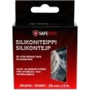 Itsevulkanoituva Silikoniteippi 25mm x 3m musta vedenkestävä