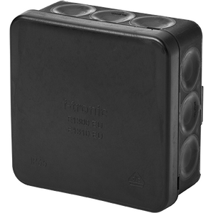 F-Tronic Kalvorasia E1310 EU 85x85x37mm IP65, musta