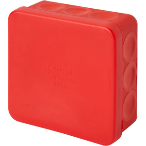 F-Tronic Kalvorasia E1310 EU 85x85x37mm IP65, punainen