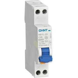 Chint NB1L Yhdistelmä 1-mod 2-nap B-käyrä 10A 30mA