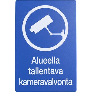 Varoitusmerkki kameravalvonta
